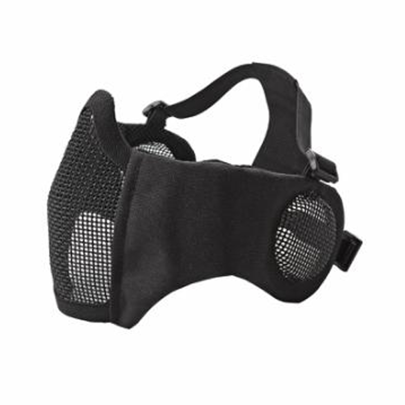 ASG Mesh Mask Ear Protect Metal Low Half Black