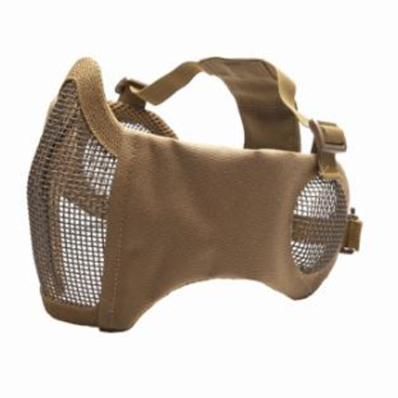 ASG Mesh Mask Ear Protection Metal Low Half Tan