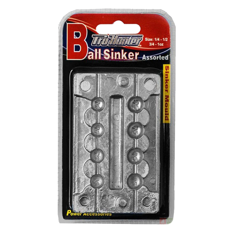 Pro Hunter Sinker Mould - Ball Combo (1/4-1/2-3/4-1oz)