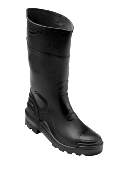 Knee Length Steel Toe Gumboot (Black)