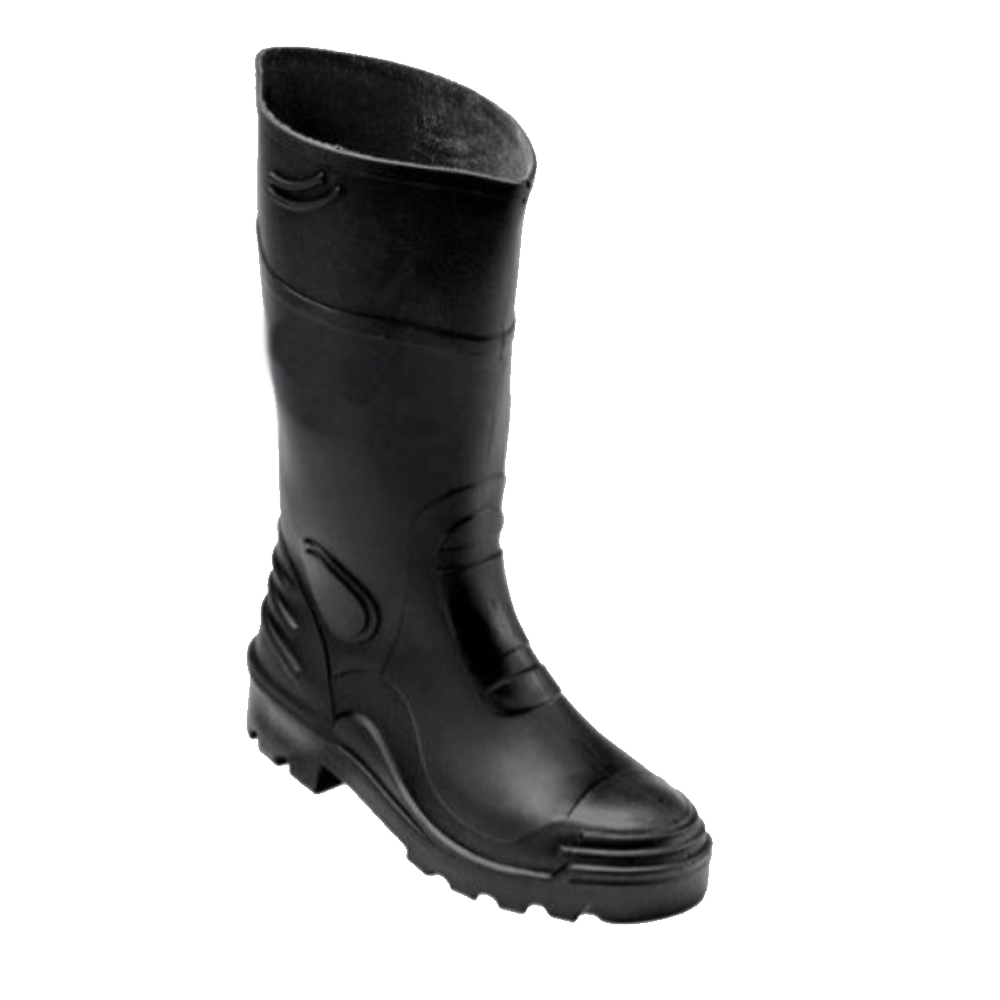 Knee Length Steel Toe Gumboot (Black)