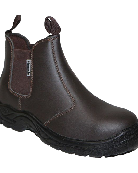 Pinnacle Austra Safety Boots (Chelsea Brown)