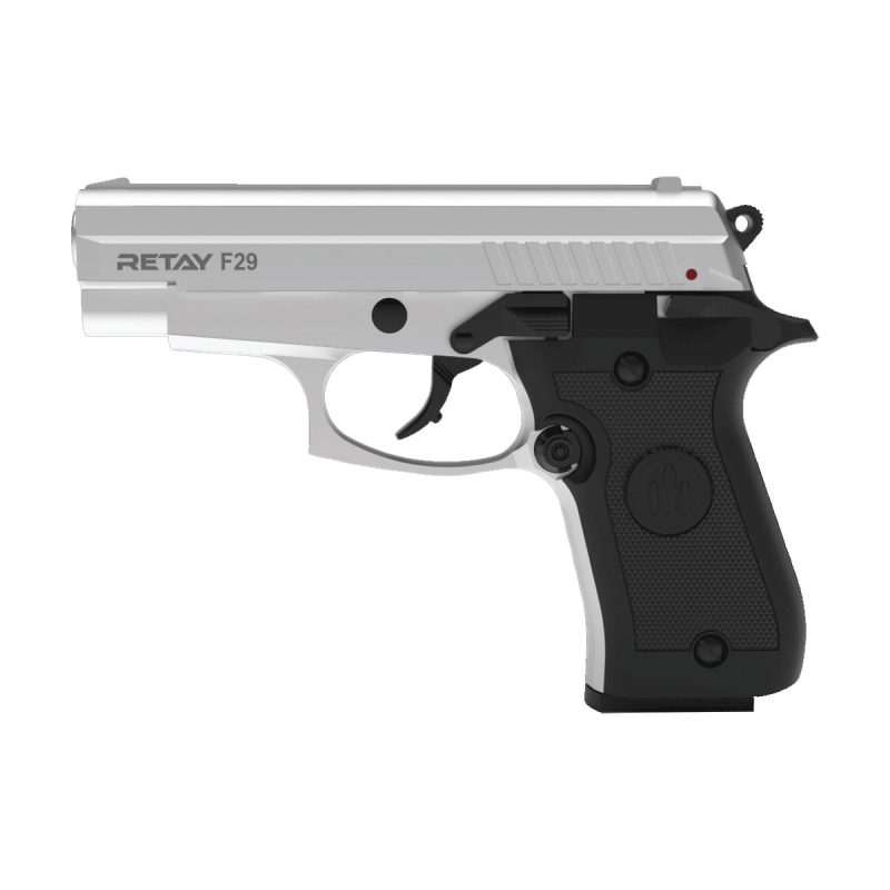 Retay F29 Chrome 9mm Blank Gun